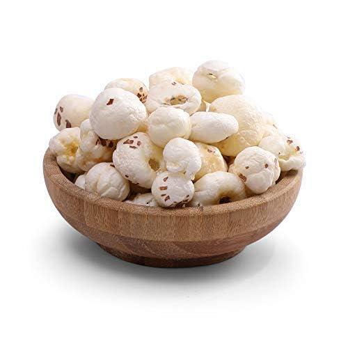 Greenhabit GreenHabit Jumbo Hand-picked Raw Makhana aka Fox-nuts 100 gm | NON-GMO| Super food | Gluten-free Snacks | Plain (Pack of 3 (100g x 3))