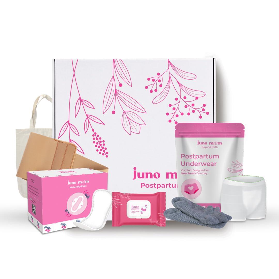 Juno Mom Juno Mom C-Section Recovery Kit | Postpartum Kit | New Mom Hospital Bag After Delivery (6 Individual Products)