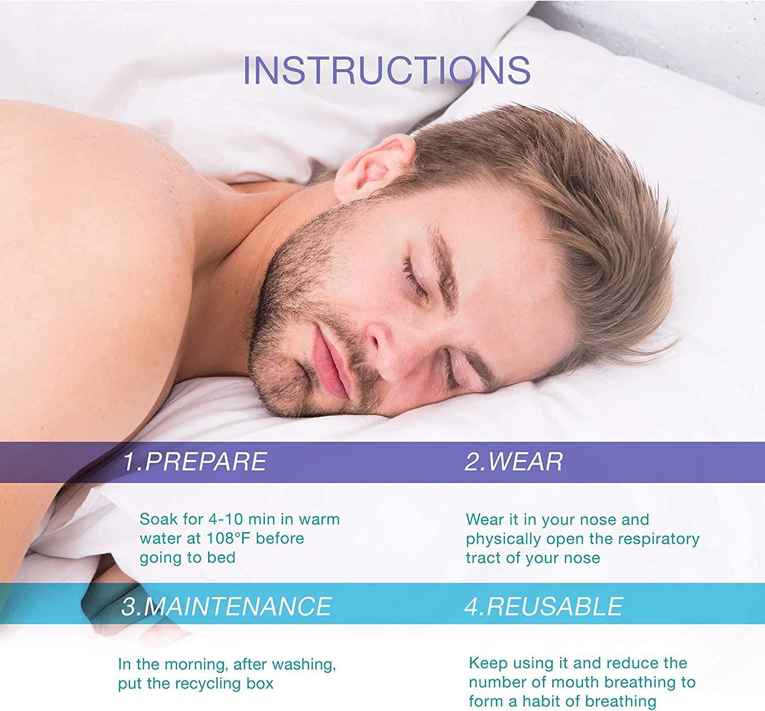 Friday Society Friday Society Anti Snoring Device for Men & Women - 3 Reuseble Nose Clips with Case