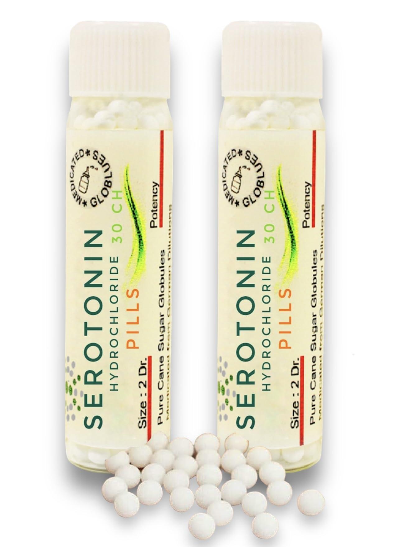 KRIG\'S Homeo57 Serotonin 30 CH Homeopathic Medicine- MEDICATED PILLS - Orignal Dilution - SET OF 2 Bottles