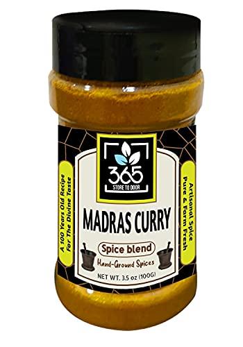 365 STORE TO DOOR 365 STORE TO DOOR Indian Spice – Madras Curry Powder Masala, 100 gm. | Homemade Powdered | for Healthy Cooking | Ready to use | All Seasonings Spices | Pure & Hygiene | Spice Mix – Pack of 1