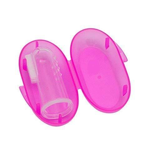 Manan Shopee Manan Shopee Baby Tongue Cleaning Hygienic & Flexible New Born Baby Soft Silicon Tounge Cleaner Finger Toothbrush With Baby Medicine Dropper and Dispenser (Color May Vary)