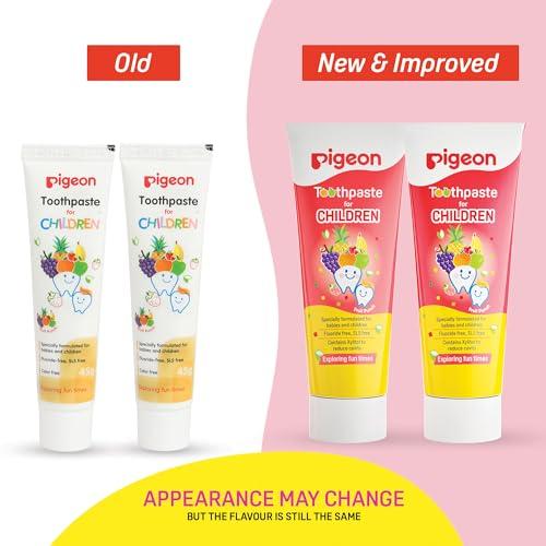 Pigeon Pigeon Children Toothpaste, Fruit Punch,Oral care (45g, Pack of 2)