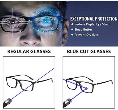 Optify Optify® Oval Blue Light Blocking Glasses for Kid UV Protection Computer Eyewear Zero Power Lens Age 5-12 Years(Black Yellow)