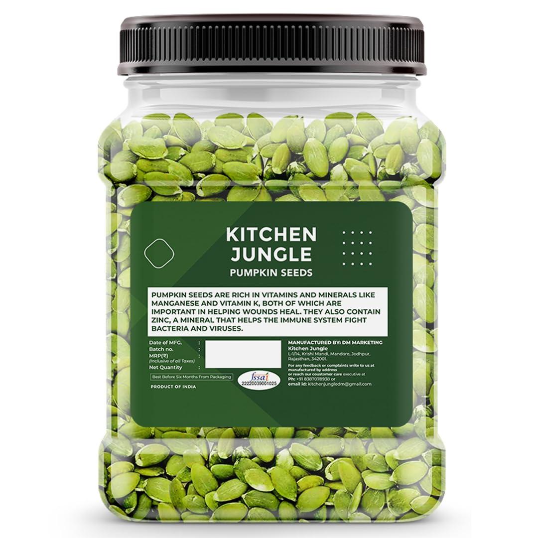 Kitchen Jungle Kitchen Jungle Raw Natural Pumpkin Seeds Jumbo 1KG jar pack