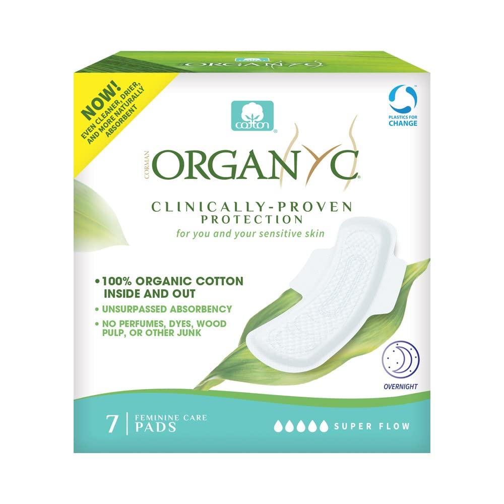 Organyc Organyc 100% Organic Cotton Pads for Bladder Leaks, Overnight, 10 Count
