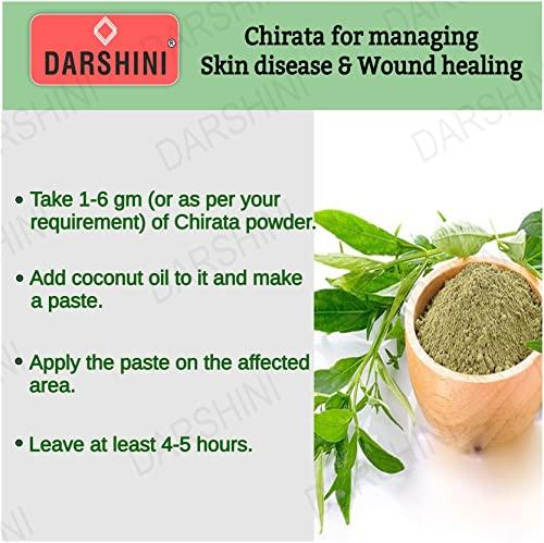 DARSHINI Darshini Chirayata Churn / Chirata / Chiraita / Bitterstick / Chirta Powder, 200g