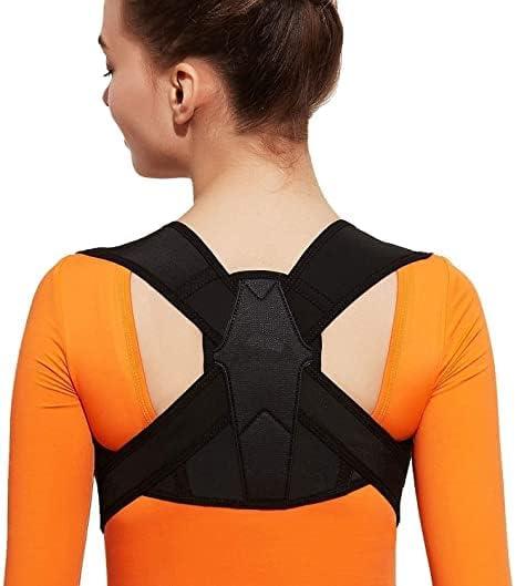 WESTONWINGS WESTONWINGS Neoprene Blend Posture Corrector For Men & Women-Back Support Belt For Back Pain Relief-Shoulder Support Belt-Body & Back Clavicle Corrector Belt-Back Straight Belt,Free Size
