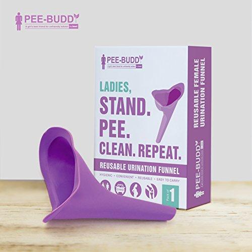 PEE BUDDY Peebuddy - Ladies Freedom to Stand and Pee Paper Based Disposable Female Urination Device for Women & PeeBuddy Freedom to Stand and Pee Reusable Portable Female Urination Device for Women - 1 Funnel