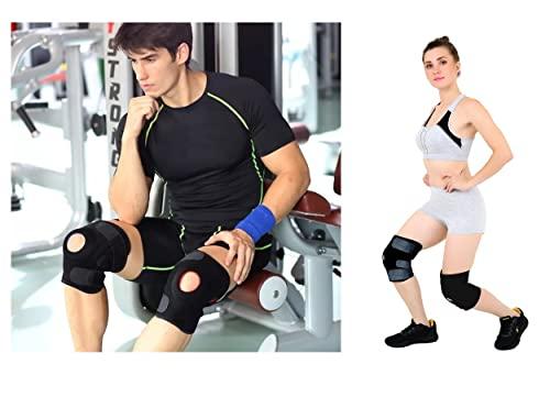 QTM Magnetic Knee Support with Open Patella Knee Support for Men and Women Knee Support 1 PAIR