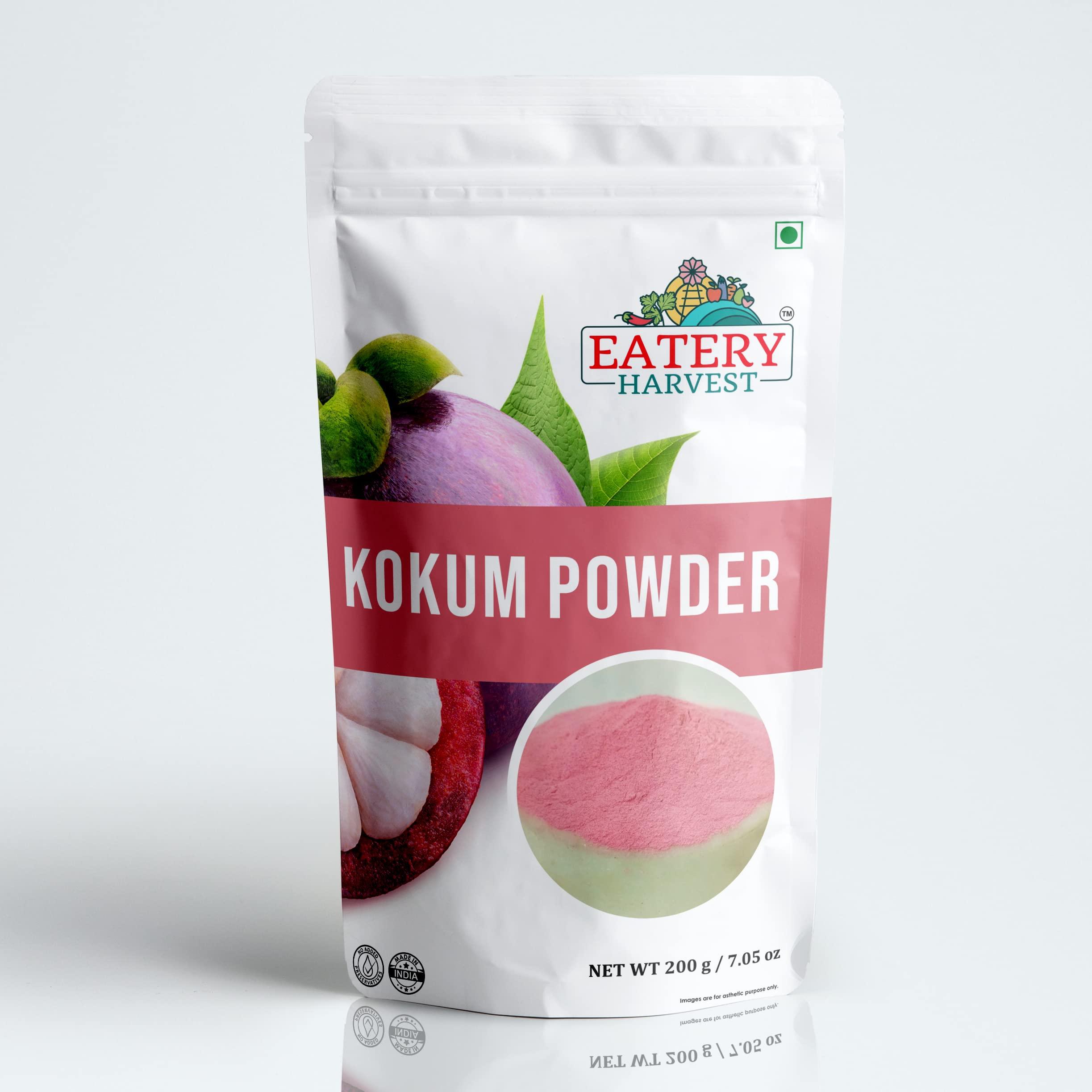EATERY HARVEST EATERY HARVEST by Saipro Kokum Powder 200 Gm For Soups, Juices, Curries, Solkadhi, Beverages All Natural, No Preservatives
