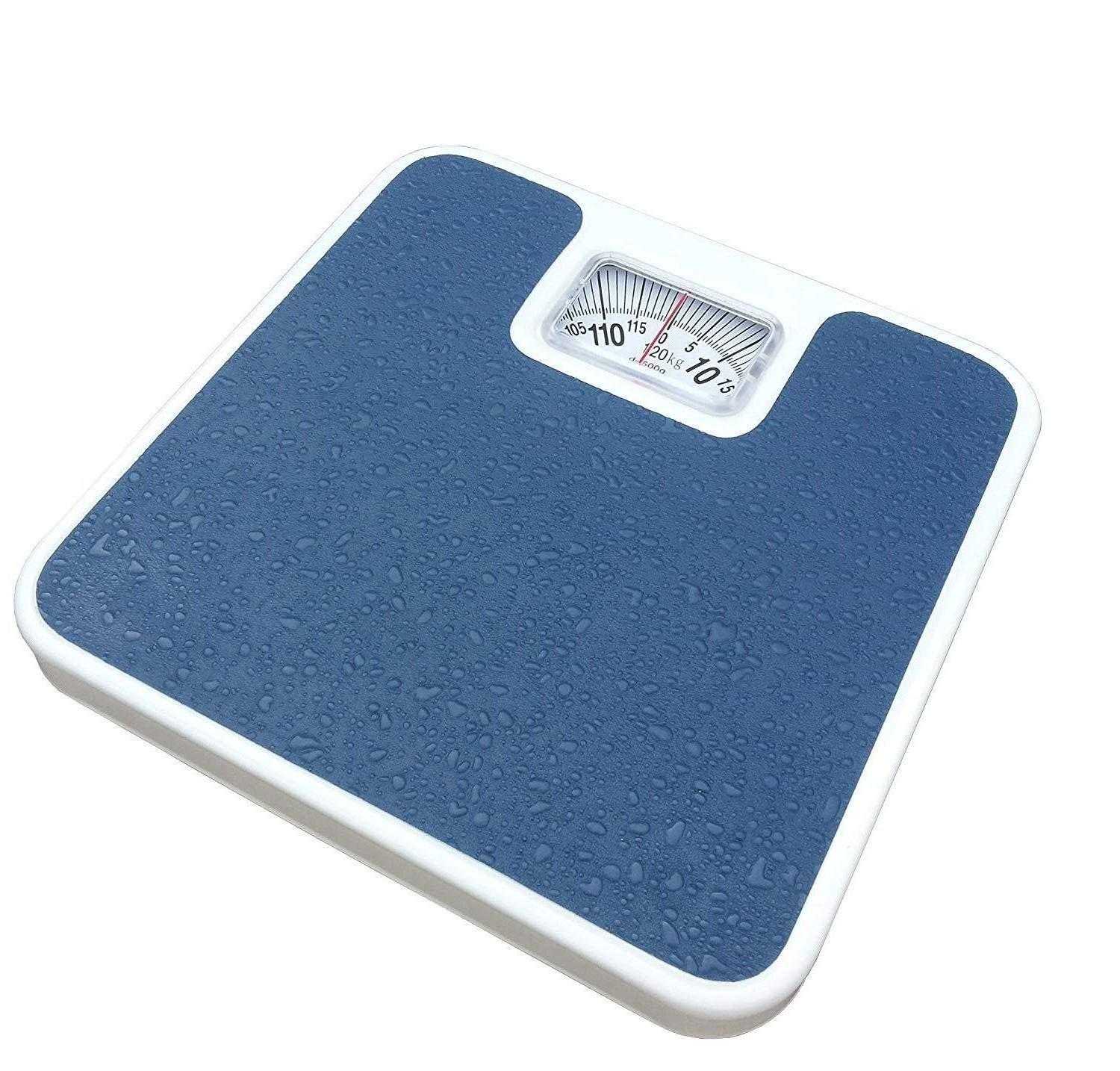 MAJRON MAJRON Personal Manual Analogue Weighing Scale Upto 130 Kgs Capacity for Human Body Weight Machine (Blue)