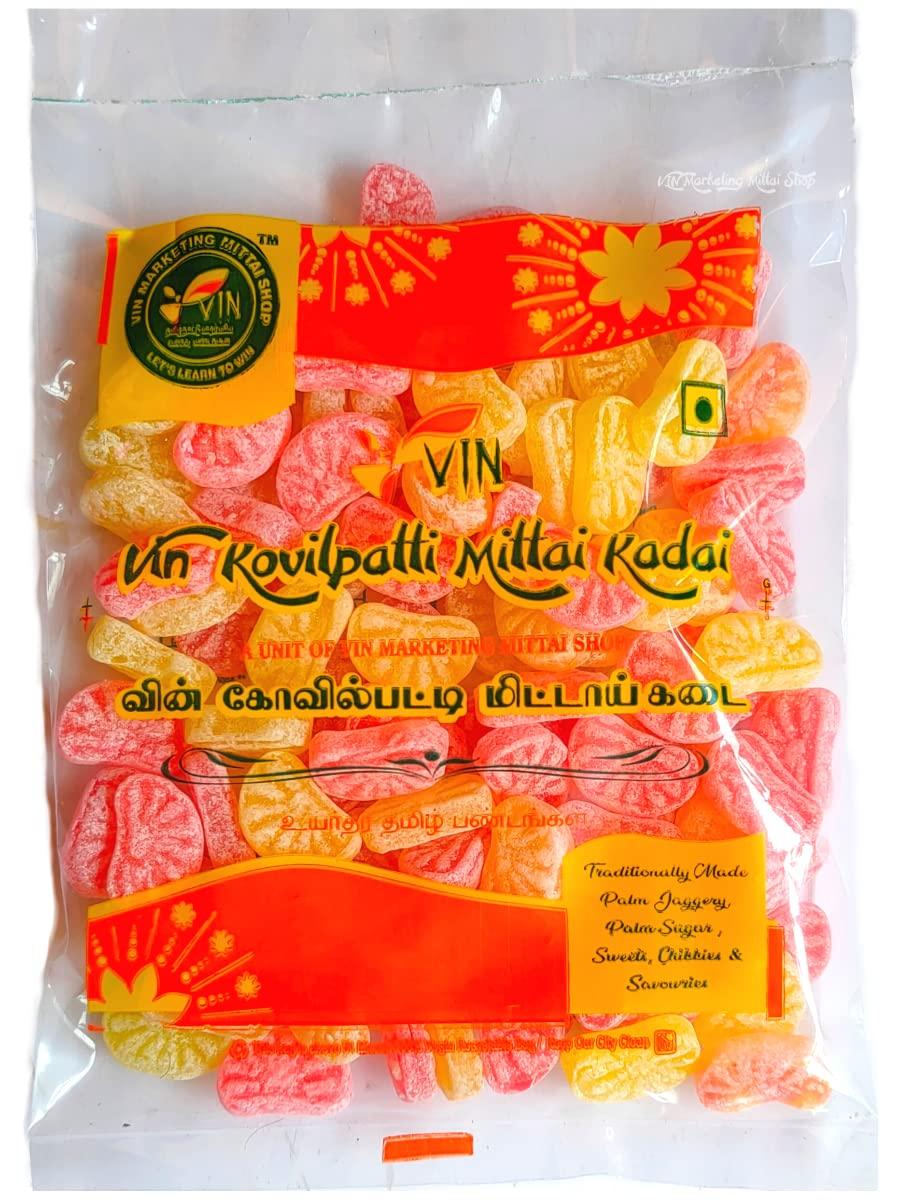 VIN Marketing Mittai Shop VIN - Orange Mittai | Traditional Lemon and Orange Candy - Pack of 100 Units