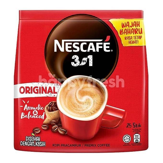 Nescafe Nescafe Original 3in1 Aromatic Coffee Mix a Delicious Blend of Coffee, Creamer and Sugar in a Single-Serve Sachet 18g X 25 Sticks Medium Roast