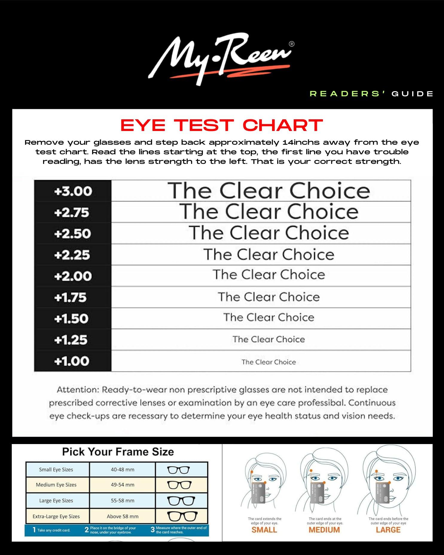 myreen myreen Blue Cut Rimless Reading Glasses for Men Women +1 +1.5 +2.0 +2.5 +3.0 Power Glass For Reading Books and Newspaper, Watching TV and Mobile (2, 3.00)