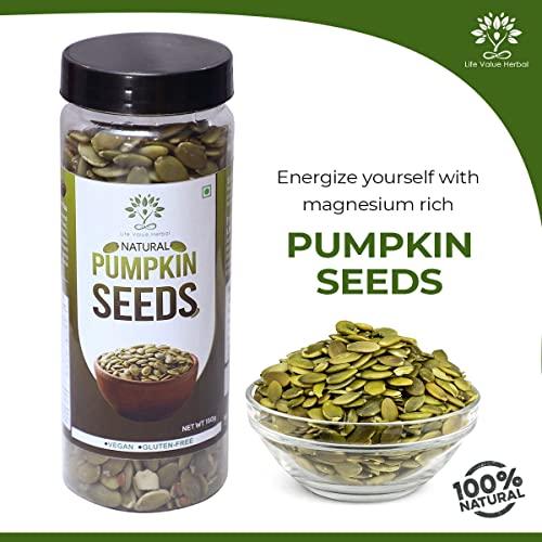Life Value Herbal LVH Pumpkin Seeds Raw Pumpkin Seeds for Eating | Immunity Booster and Protein Rich Seeds | Healthy Diet Snacks (500Gm)