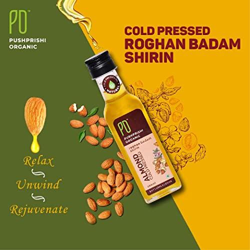 PUSHPRISHI ORGANIC Pushprishi Organic Rogan Badam Oil | Coldpressed Almond Oil - 100 ml