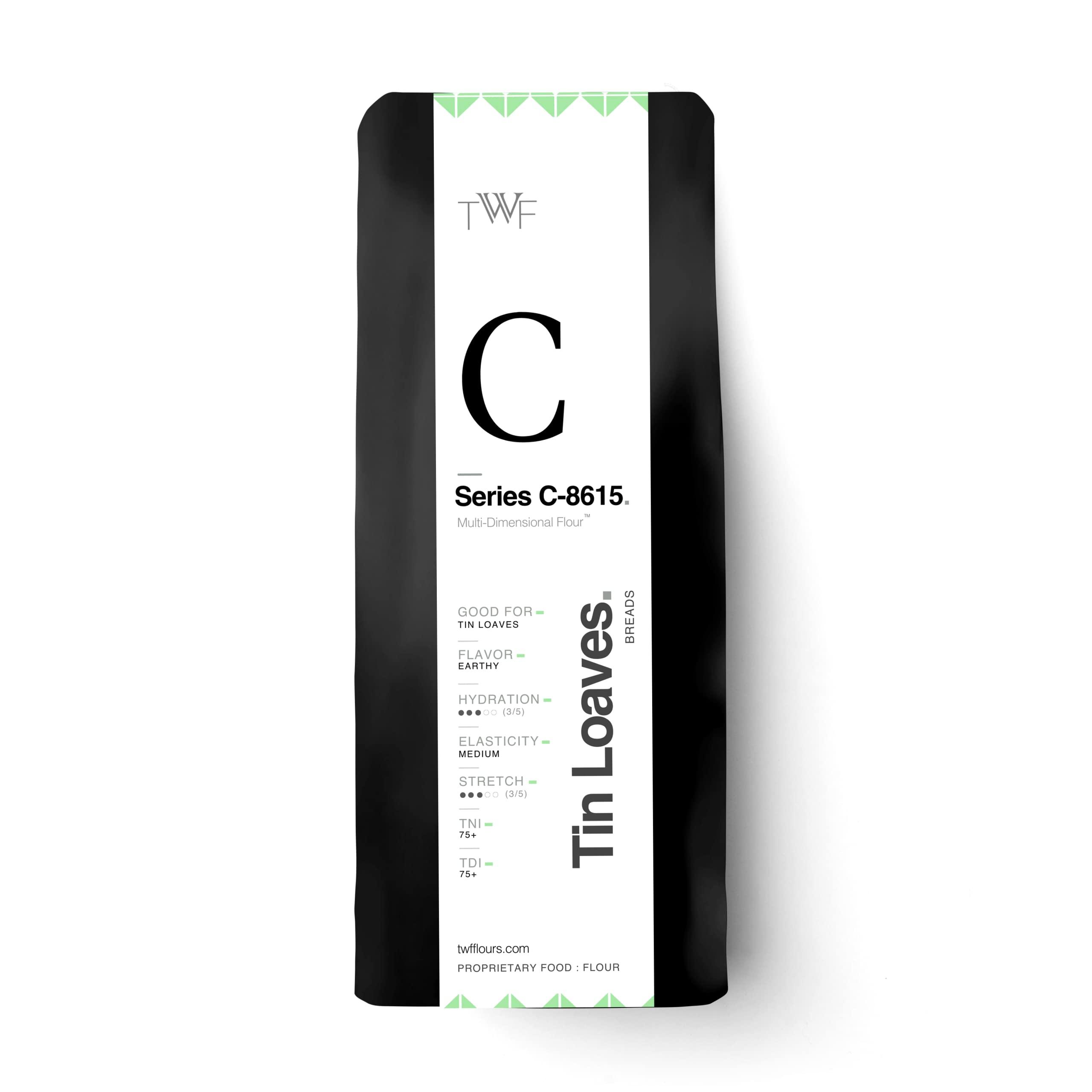 TWF TWF Flour Series C - 8615, 1kg, Unbleached Bread Flour | Tin Loaves - Leavened Breads, Sandwich Breads and Small Bakes  Naan, Buns | Maida and APF alternative