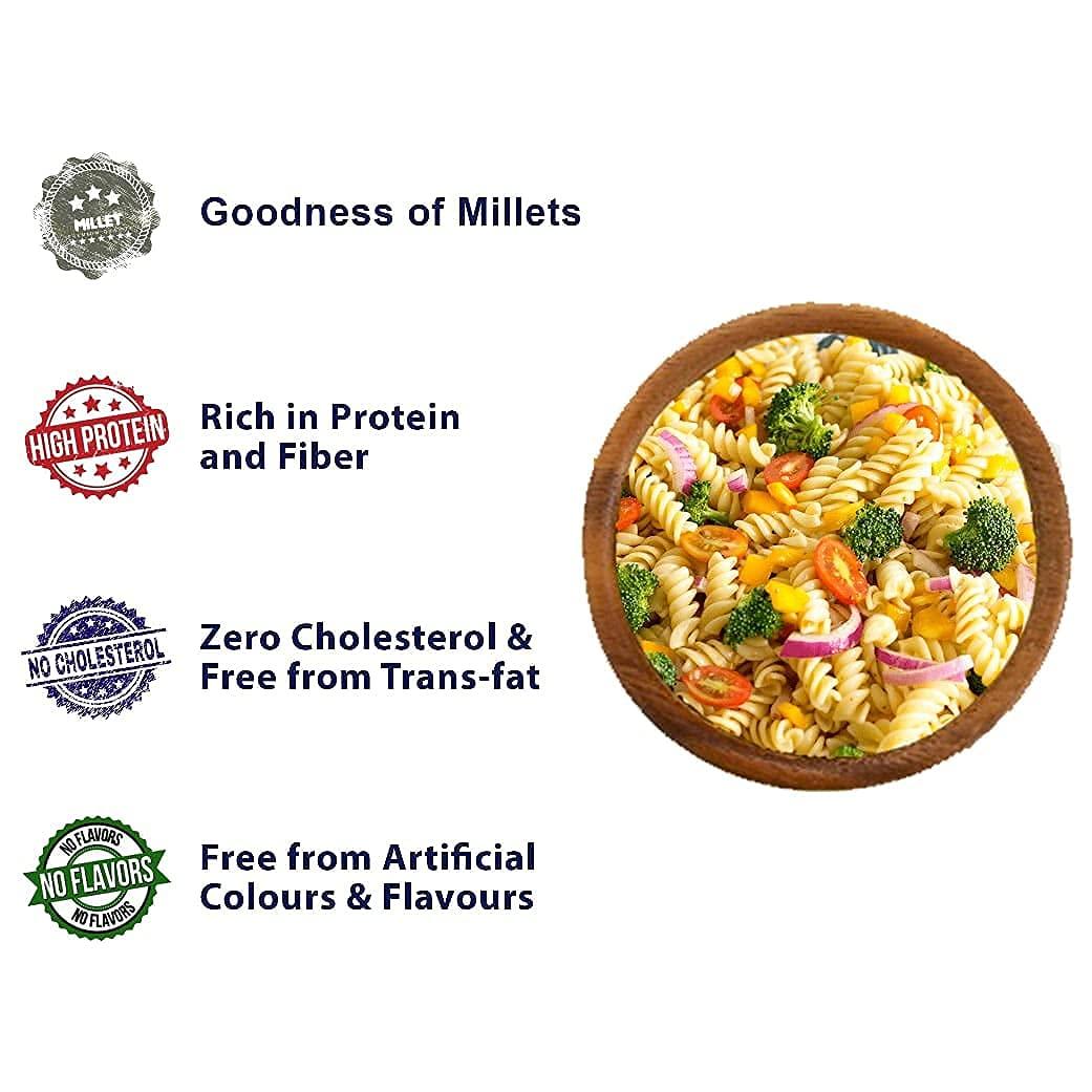 B&B Organics 5000 BC Little Millet Pasta (180g Pack of 2)/ Saamai pasta/Natural and Preservative Free/Zero Additives