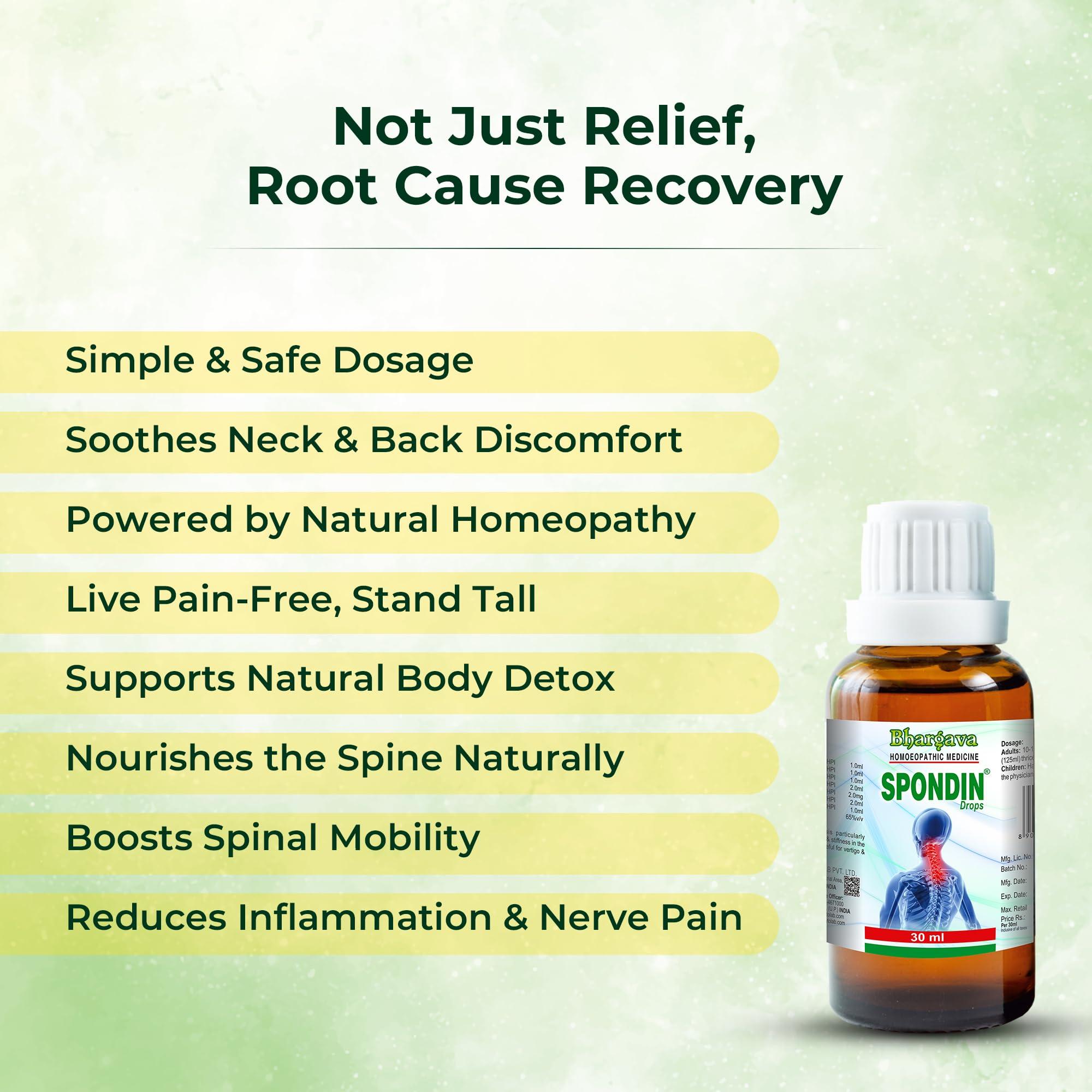 Way2ship Bhargava Spondin Drop Homeopathic Medicine - 30ml (Pack of 1)