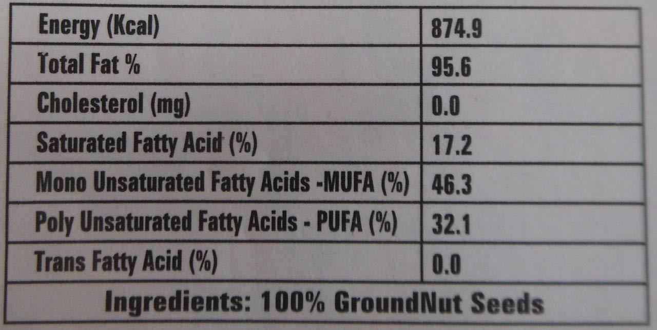 AMRITTULYA ORGANIC SCIENCE Extra Virgin Cold Pressed Premium Ground nut / penut Oil