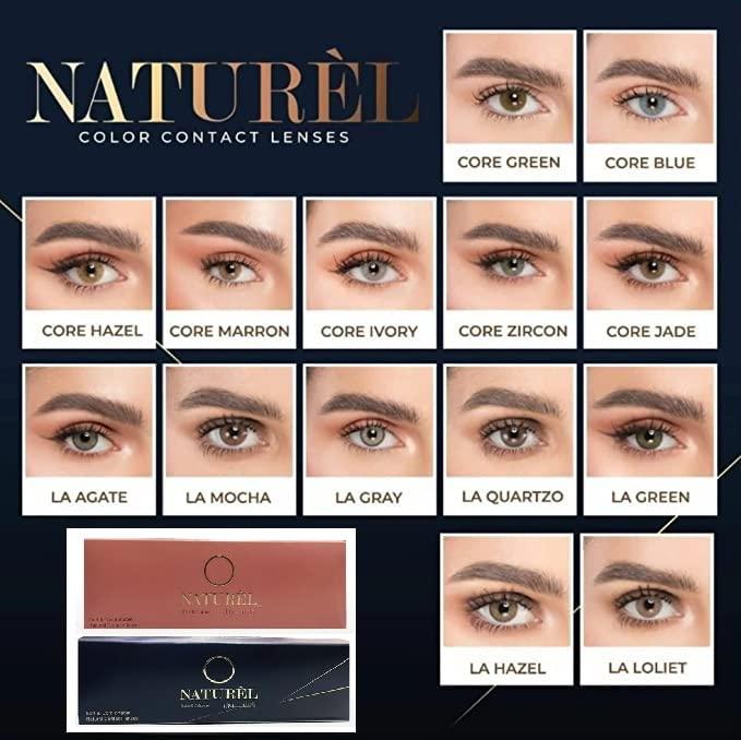 Vassen Co Ltd Naturèl Contact Lenses -Plano (10 Lens per box) -Color: (LA QUARTZO)