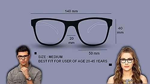 Hakki Dakki Hakki Dakki Eye Protection Blue Cut Computer Glasses Blue Light Blocking Glasses for Men Women with Anti Glare and Blue Ray Filter Eyeglasses Laptop & Digital screen blue cut lenses (zero power) Set1