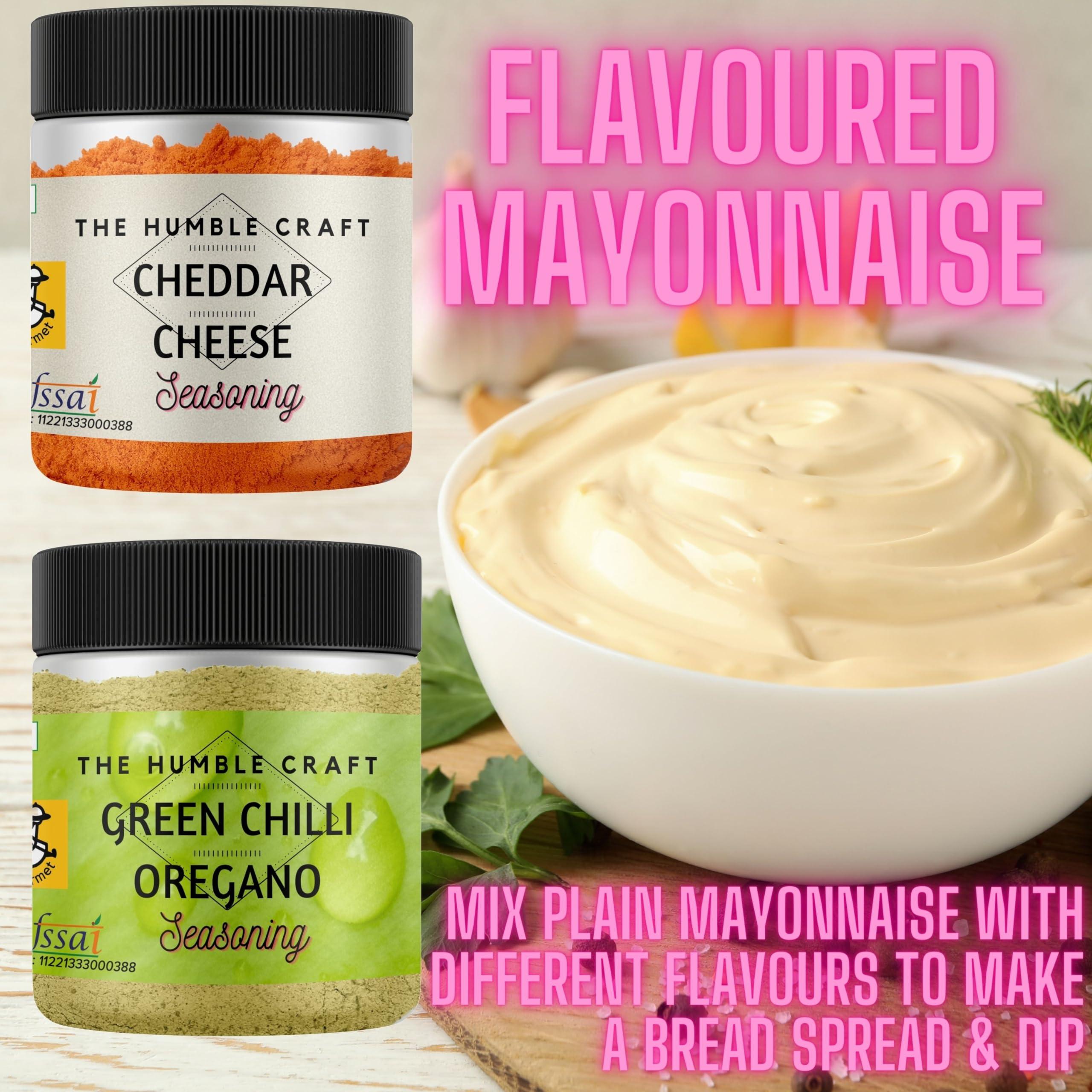 The Spice Rack The Humble Craft Cheddar Cheese Seasoning Powder - Popcorn, Salad, Pizza, Pasta, Spread, Dip & Marinade. Cheese Powder Seasoning - 250gms