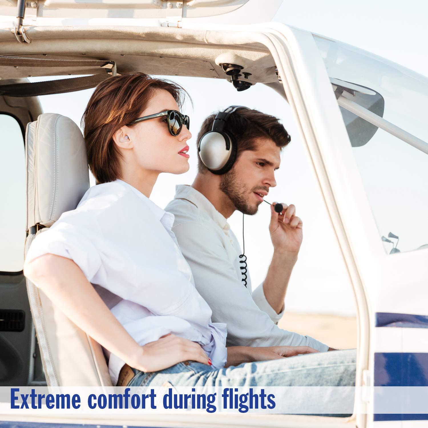 Mack's Mack\'s Flightguard Airplane Pressure Relief Earplugs  26Db Nrr, 33Db Snr  Comfortable, Safe, Travel Ear Plugs For Flying Air Pressure Ear Pain, Ear Popping And Noise Reduction