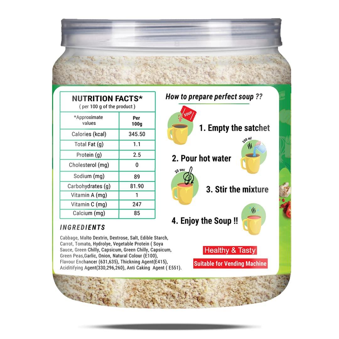 Brew Lab Brew Lab Classic Mix Vegetable Soup Powder | Rich Source of Fluids | Suitable For Vending Machines | Healthy & Tasty | (250gm)