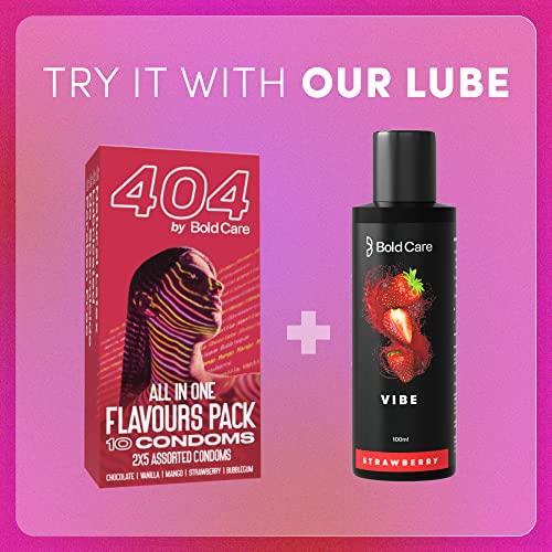 Bold Care Bold Care 404 All-In-One Multi-Flavour Condoms Pack - 2 x 5 Assorted condoms in each pack - (Pack of 3)