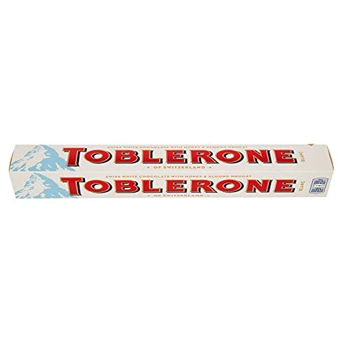Toblerone Toblerone of Switzerland White Chocolate with Honey and Almond Nougat - 10 Pack, 10 X 100 g