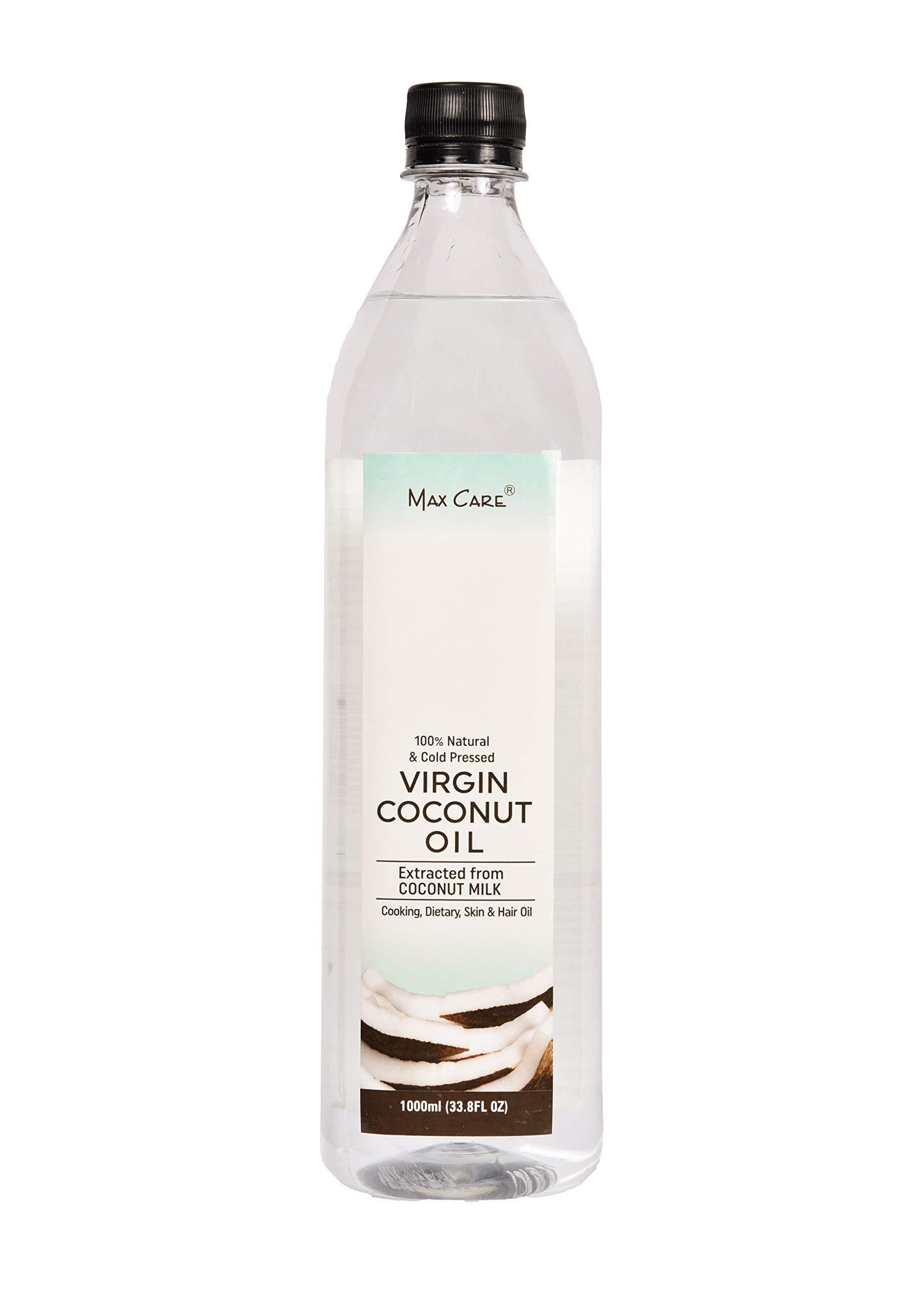 MAX CARE Maxcare Virgin Coconut Oil (Cold Pressed) 250ML + Maxcare Virgin Coconut Oil (Cold Pressed) 1000ML
