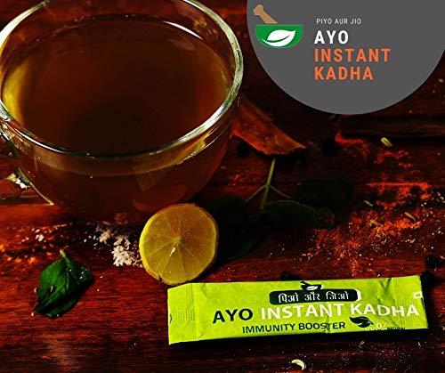 AYO AYO's Instant Kadha with 100% Natural Ingredients for Boosting Immunity(Ministry of Ayush recommended formula)