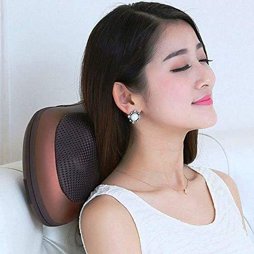 AKUGA AKUGA 2 in 1 Car&Home Body Massage Pillow neck massager cushion seat stress pain relief relax massage Car or Electronic Massage Pillow Heat for Home Car Office