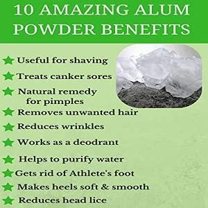 WEIRD Weird Alum Stone Powder 400 GM | Fitkari | Phitkari | Canker Sores | Skin Tightening | Flower | Crystals | Aftershave Use | Water Purification | Facial Hair Removal
