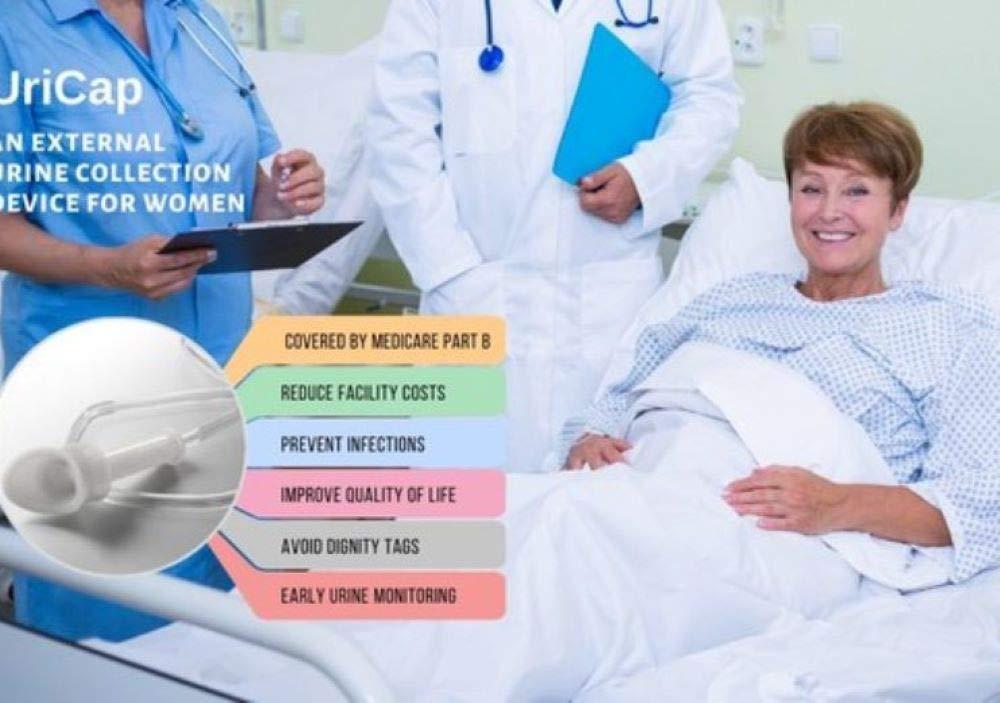 Vinayakart Vinyakart Women Urinary Drainage Bag, Urine bagUrine collector Drainage Bage for Women Wearable with Anti Reflux Valve for Female (2 x 1000 ml)