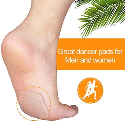 Kimihome Kimihome Dancer Pads 8 Count Gel Cushions, Ball of Foot Cushion Protect and Relieve Metatarsal, Sesamoid, Ball of Foot Pain - 4 Pairs