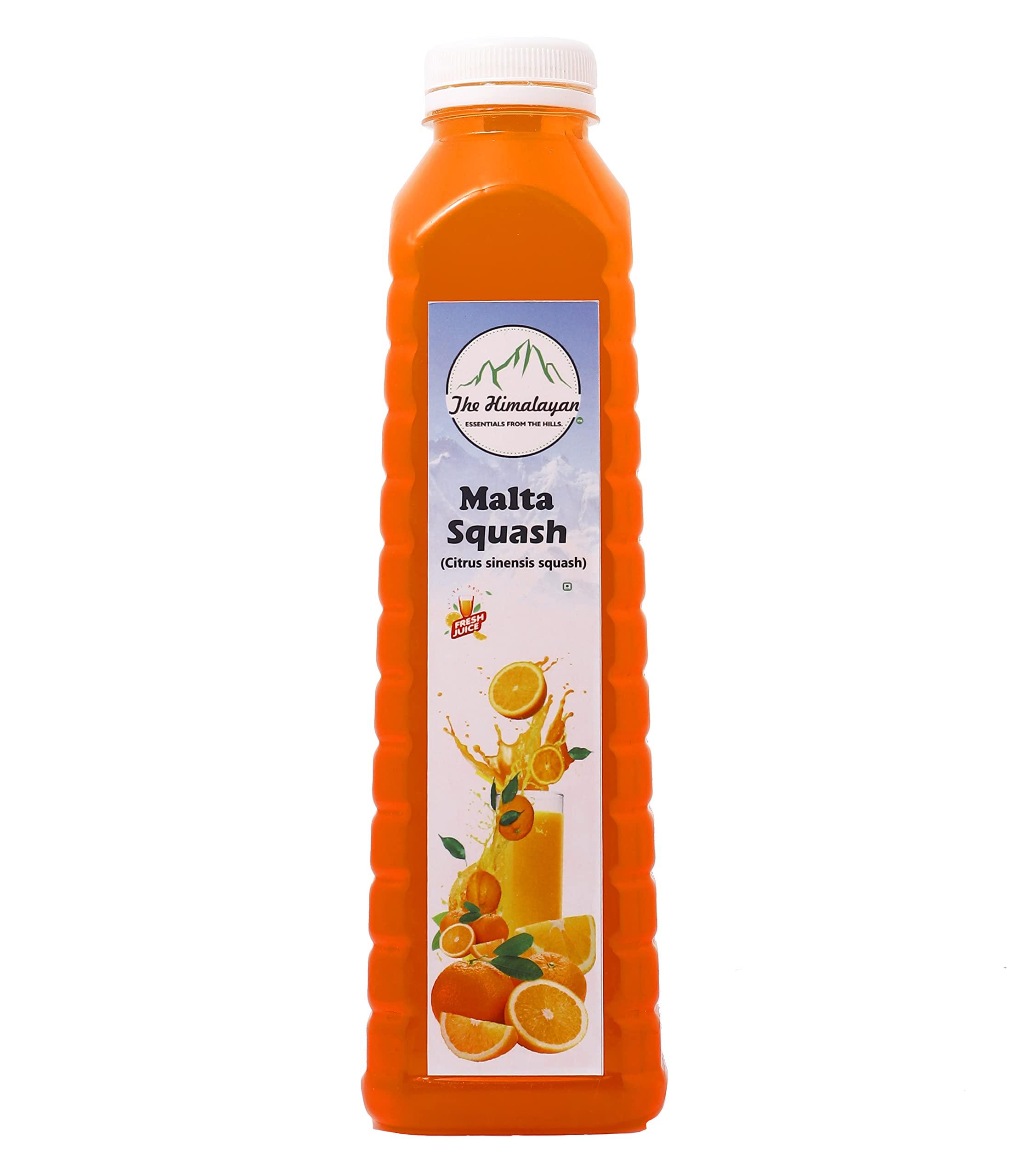 The Himalayan The Himalayan Malta (Orange) Squash| Orange Crush Syrup| Concentarte| No Added Color| Immunity Booster - 750 ml
