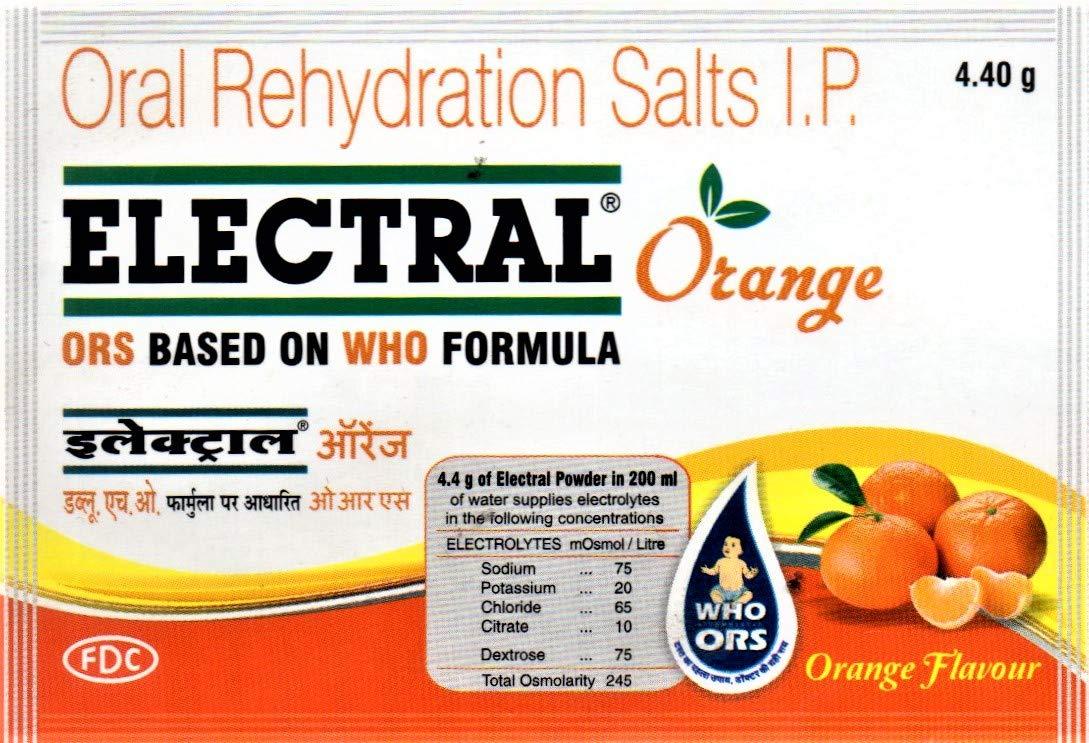 Electral Electral FDC ORS Orange - Pack of 50 Sachets x 4.40 g