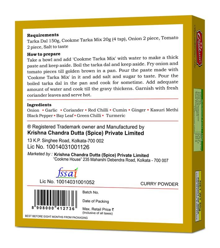 Cookme Cookme Tarka Masala 350g (7 Pkt of 50g each)