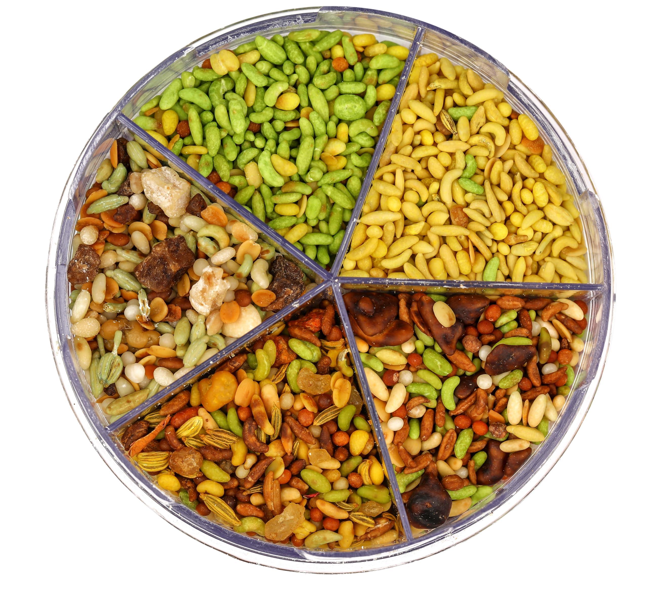 Chandan Mouth Freshener Chandan Mouth Freshener 5 in 1 Mix Mouth Fresheners Sweet Fennel Mix | Kashmiri, Special, Jet, Poona & Gulab Mukhwas, 8.82 oz / 250 g