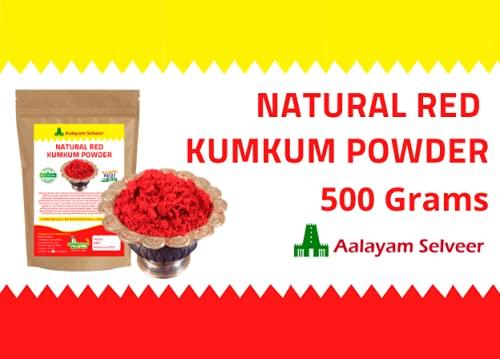 Aalayam Selveer Aalayam Selveer Pure Natural Traditional Non Scented Kumkum (Kungumam) Red Color - 500g