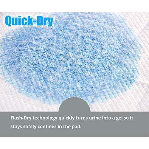 Buyockss Disposable Bed Pads 32” x 36” Incontinence Pads Heavy Absorbency Underpads 25Count Waterproof 5-Layer Protection as Bed Protectors and Pee Pads