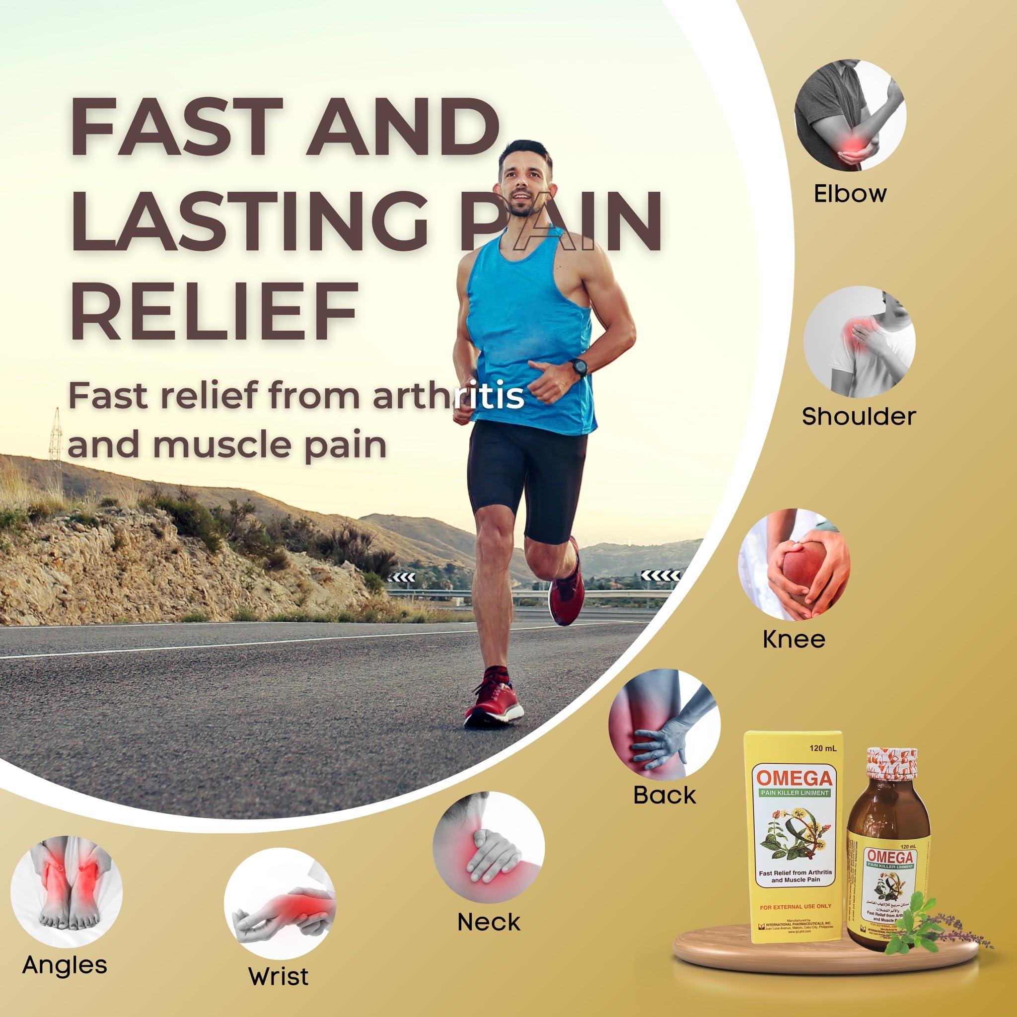 glossal omega pain killer liniment oil 120 ml | made in philipines