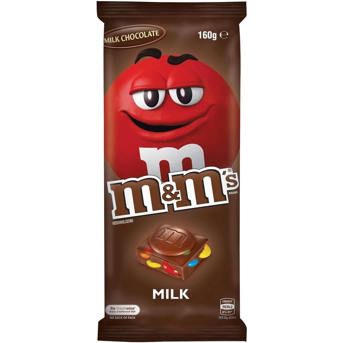 Mars M&M's Chocolate Milk Bar, 160g