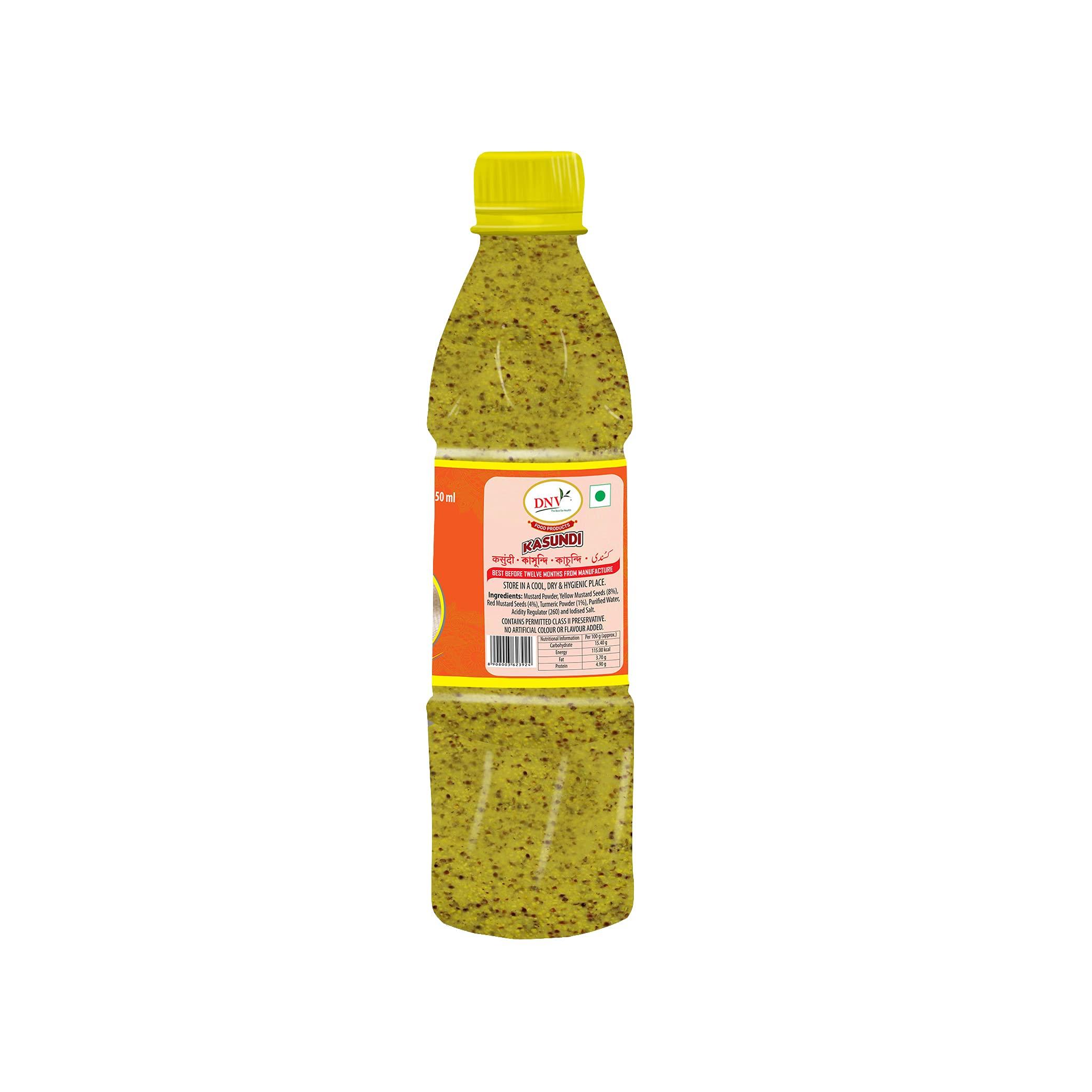 DNV DNV Natural Bengali Kasundi Mustard Sauce 1.4kg, 350g (Pack of 4)