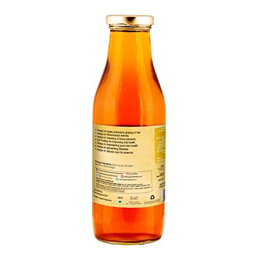 Organic Wellness Organic Wellness Sesame Oil 500 ml | 100% Pure Gingelly Oil | Washed Til Oil | Sesame Oil for Cooking, Hair, Massage, Pooja (Pack of 2)