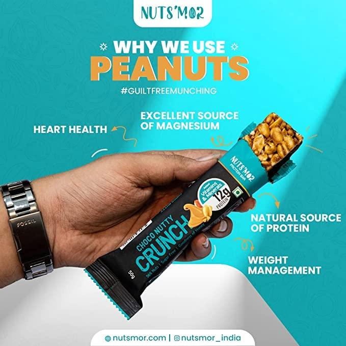NUTS'MOR NUTS'MOR Protein Daily Choco Nutty Crunch12g Protein Bar Protein Blend (300g) & Protein Muesli protein with goodness of jaggery and honey cocoa almonds (440gm)