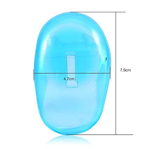 Estink Estink 2pcs Ear Cover Protector, Blue Ear Guard Waterproof Ear Cover For Shower Hairdresser Ear Protectors for Salon Home Use 1.8x3.1in